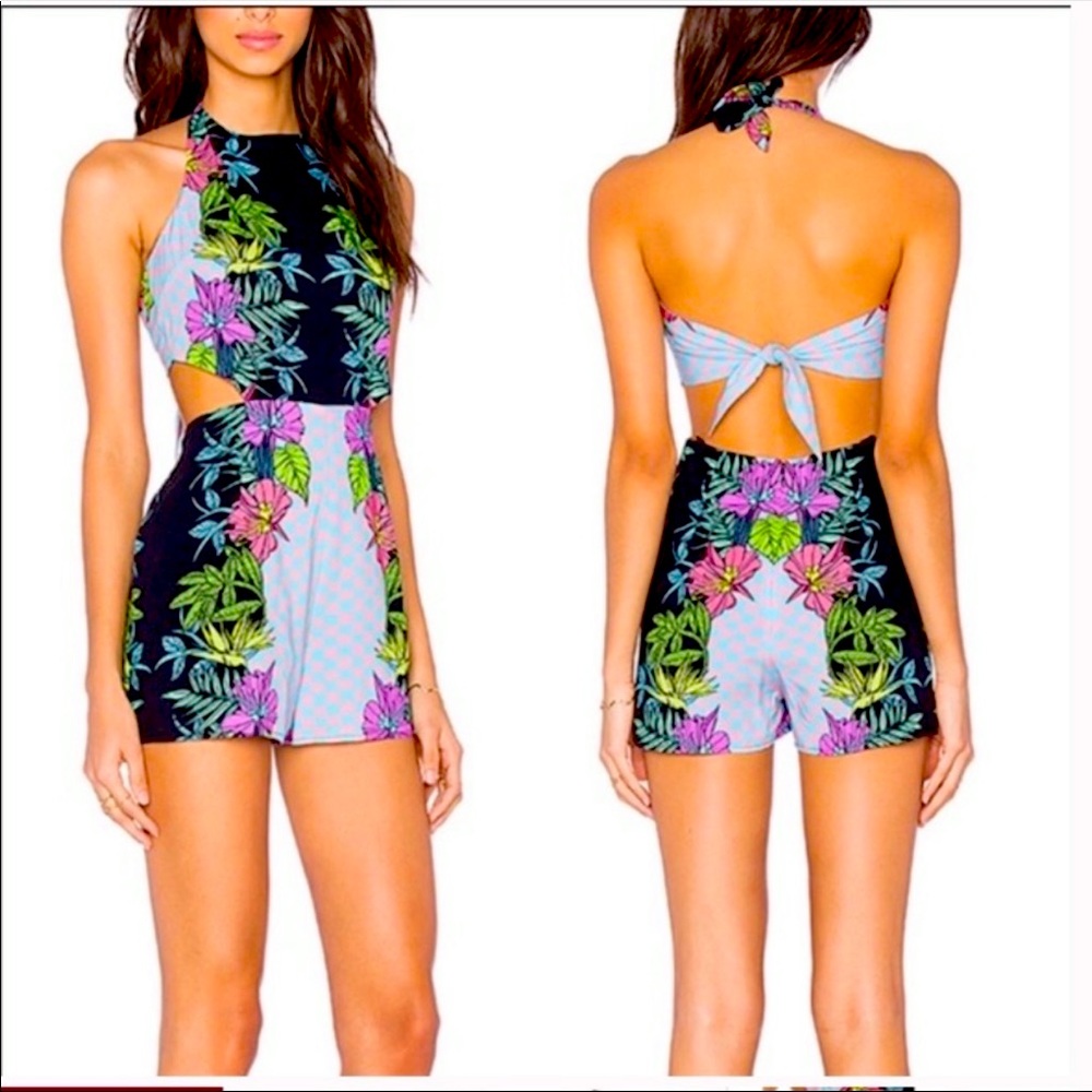 Mara Hoffman Romper (Jardin tie back)